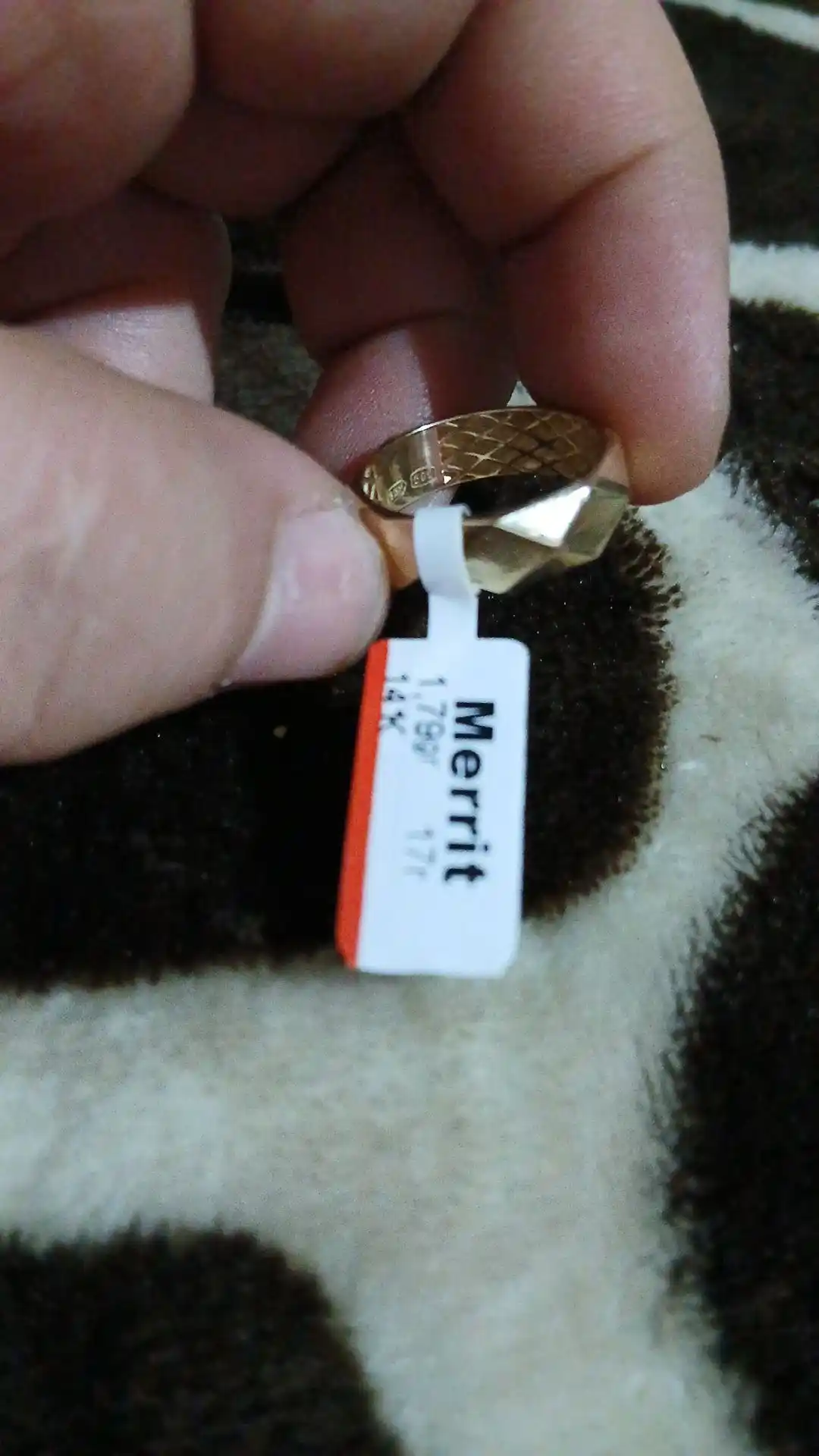 Ayollar uchun oltin uzuk va zirak to'plami, MERRIT SET1,