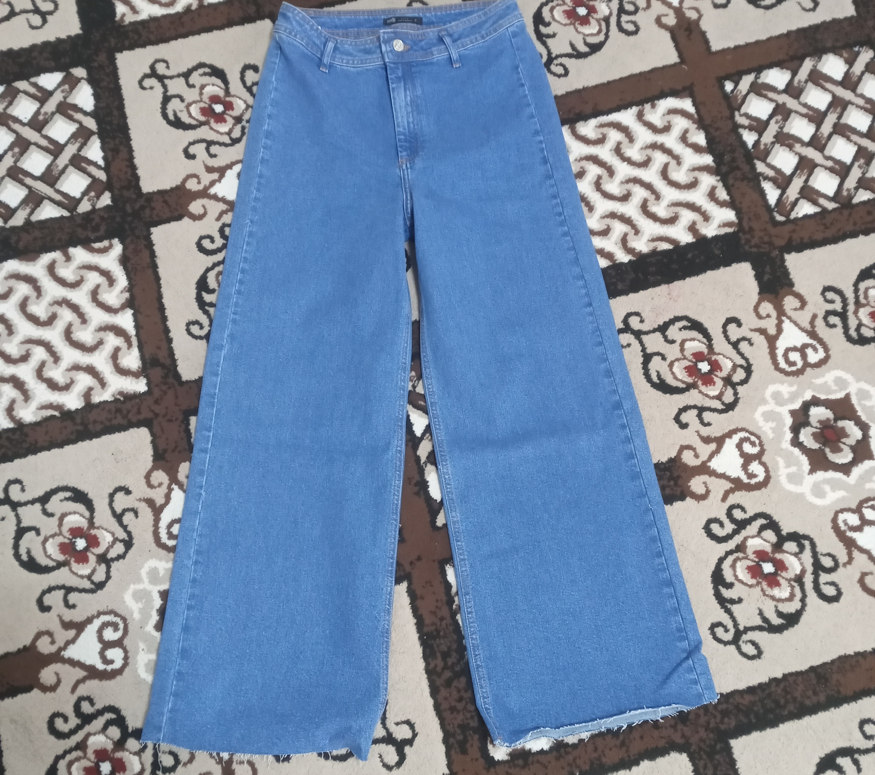 Denim ayollar jinsi shimlari, baland belli