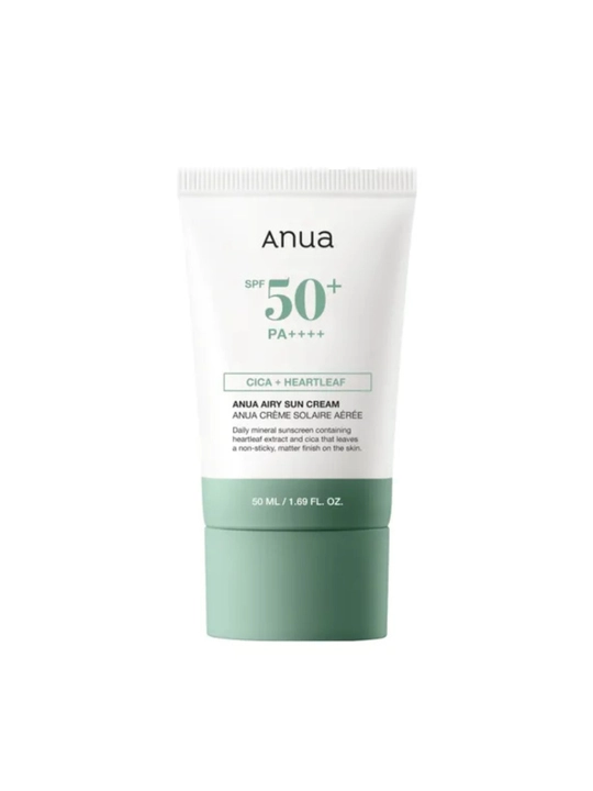 Лёгкий солнцезащитный крем Anua Airy Sun Cream, SPF50+ - 