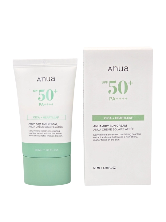 Лёгкий солнцезащитный крем Anua Airy Sun Cream, SPF50+