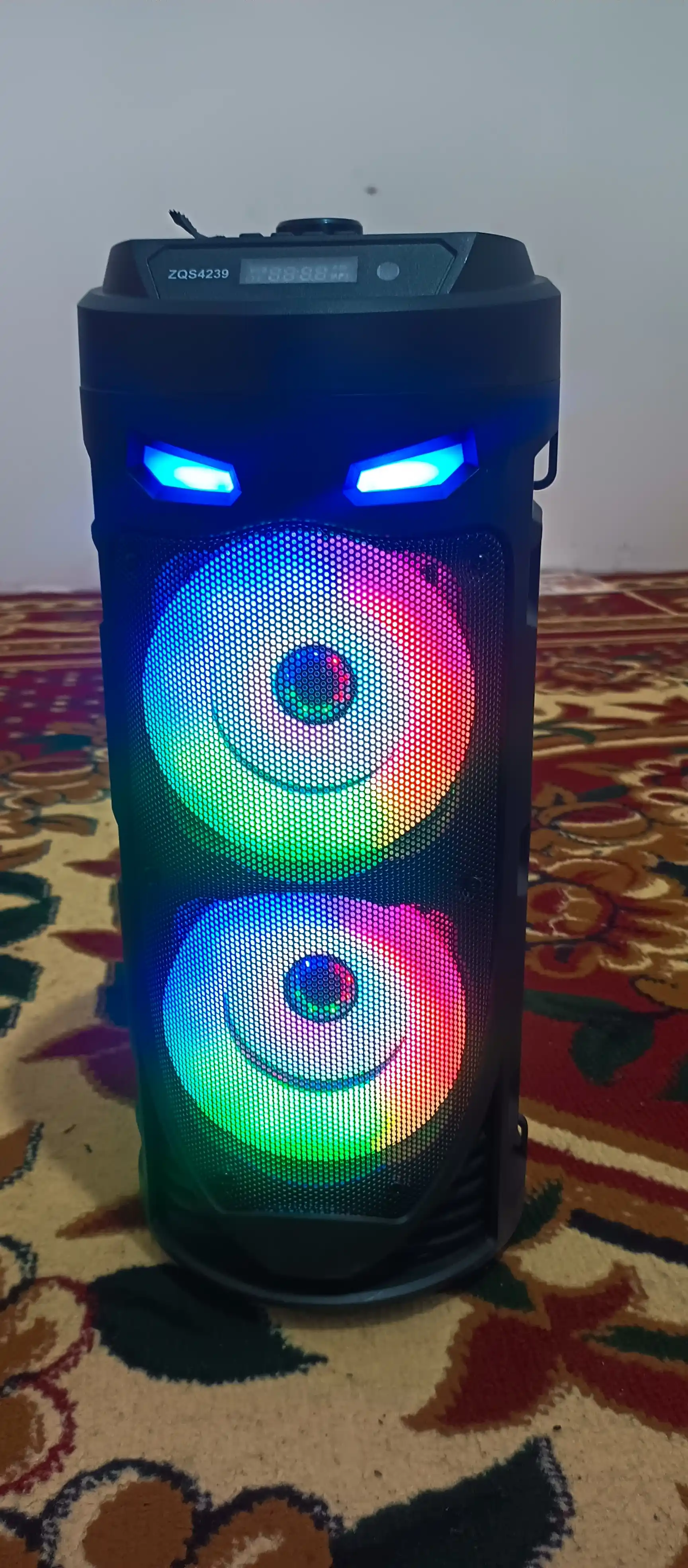 Portativ karaoke dinamik, simsiz Bluetooth, ushlagichli, stend bilan yurish uchun