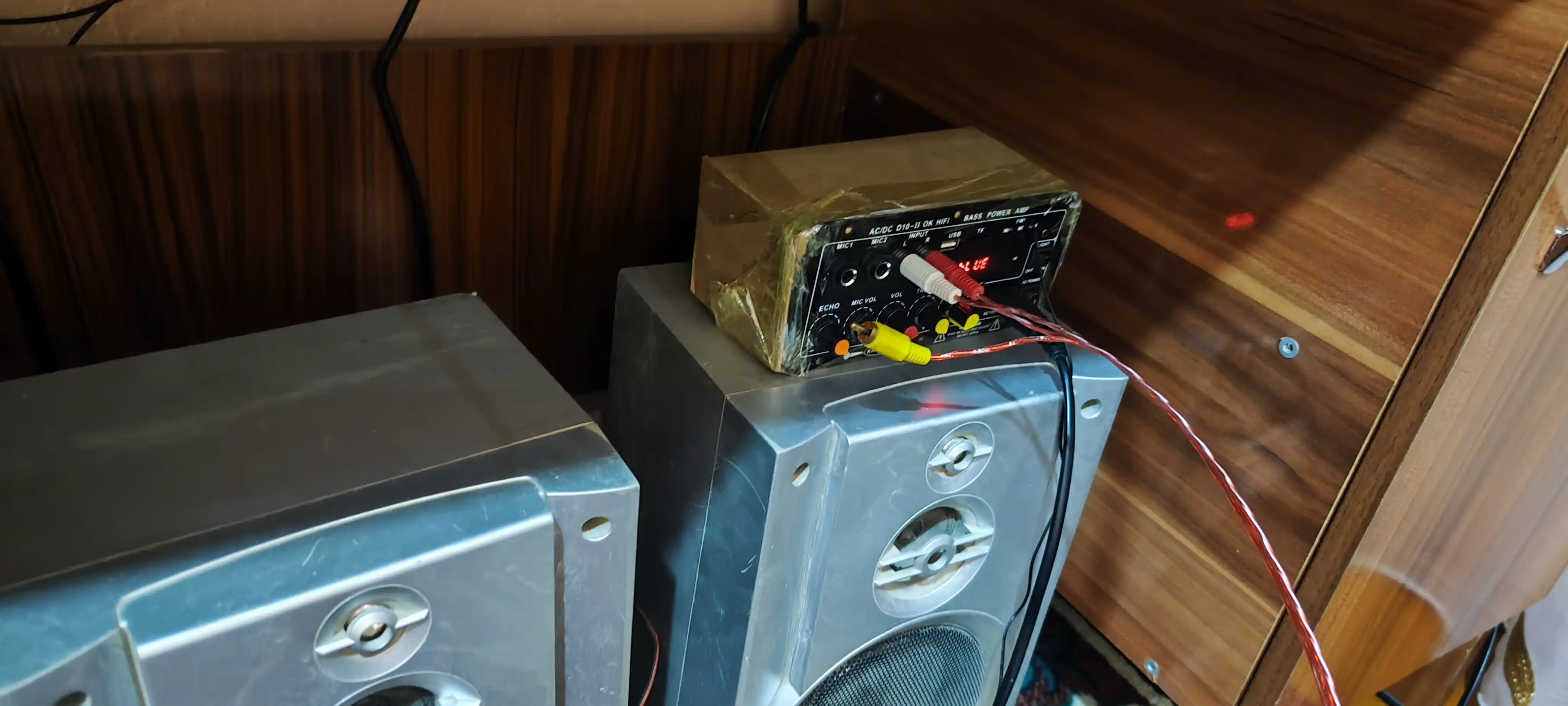 D10-II 120Вт BT/AUX/USB/TF аудиоусилитель, 1.1 канал, с сабвуфером