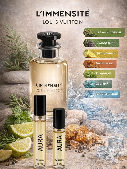 Духи для женщин, для мужчин Louis Vuitton Limensite унисекс, летний осенний распив парфюм - 