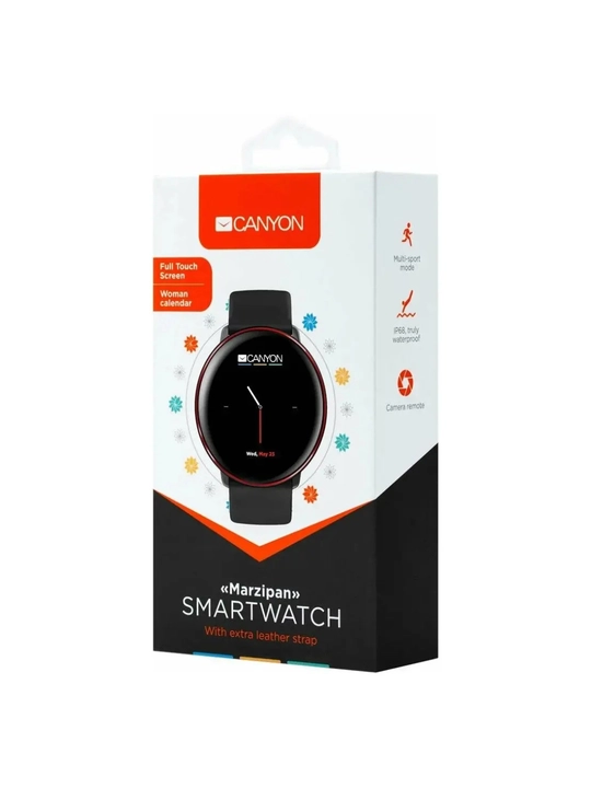 Смарт часы Canyon MARZIPAN SW-75 Black-Red
