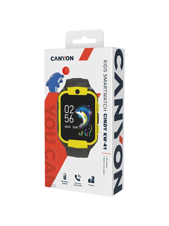 Смарт часы Canyon CNE-KW41YB KIDS Yellow