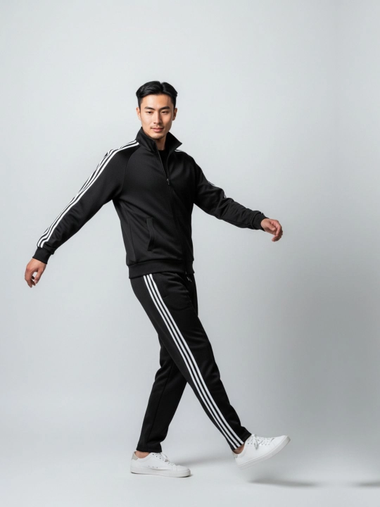 Erkaklar sport kostyumi bahor yozgi dvoyka kamplekt tepa-pas kiyim to'plami zamoqli model