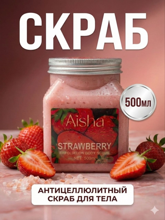 Антицеллюлитный скраб для тела Aisha Exfoliation Body Scrub 500 мл - 