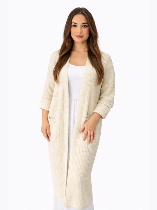 Ayollar kardigani, Oversize, to‘qilgan poncho, ayollar uzun kardigani, 48 -56