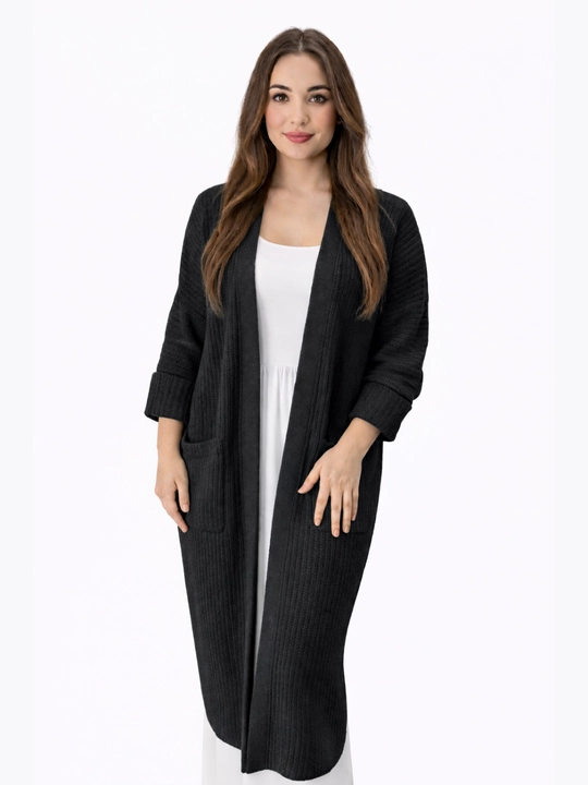 Ayollar kardigani, Oversize, to‘qilgan poncho, ayollar uzun kardigani, 48 -56