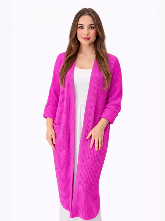 Ayollar kardigani, Oversize, to‘qilgan poncho, ayollar uzun kardigani, 48 -56