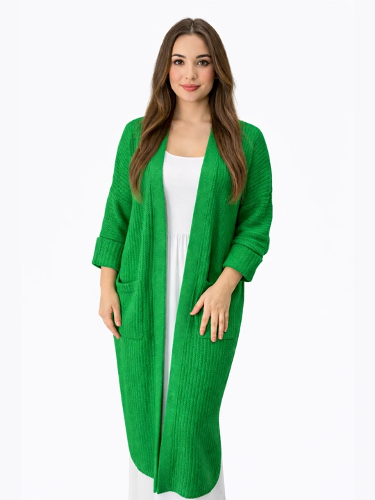Ayollar kardigani, Oversize, to‘qilgan poncho, ayollar uzun kardigani, 48 -56