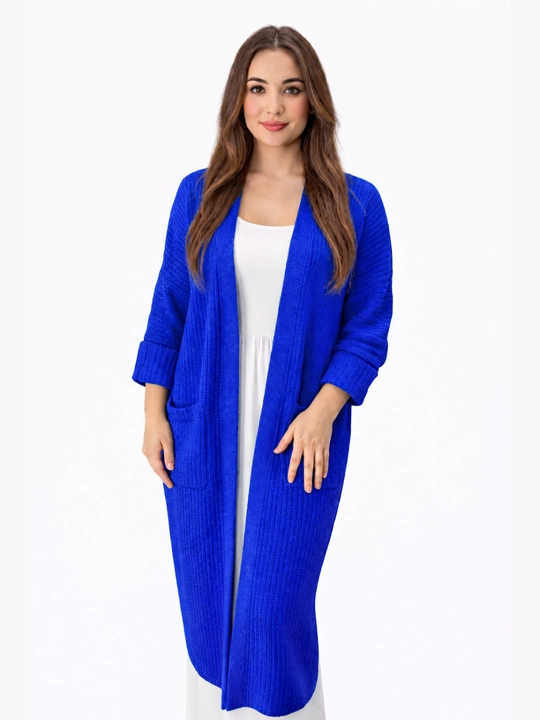 Ayollar kardigani, Oversize, to‘qilgan poncho, ayollar uzun kardigani, 48 -56