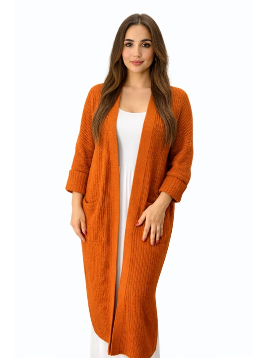 Ayollar kardigani, Oversize, to‘qilgan poncho, ayollar uzun kardigani, 48 -56