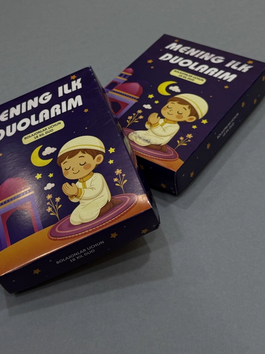 Ilk duolarim va hadislarim - bolalar uchun kartochkalar
