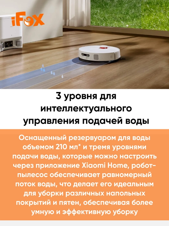 Робот-пылесос Xiaomi Robot Vacuum H50-H50PRO Глобальная версия