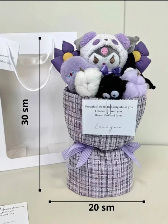 Букет из мягких игрушек, Kuromi, Hello Kitty, подарок для девочек