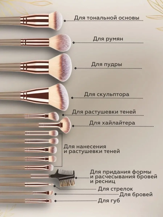 Профессиональный набор кистей для макияжа с конвертом, 15шт., подарочный набор для женщин