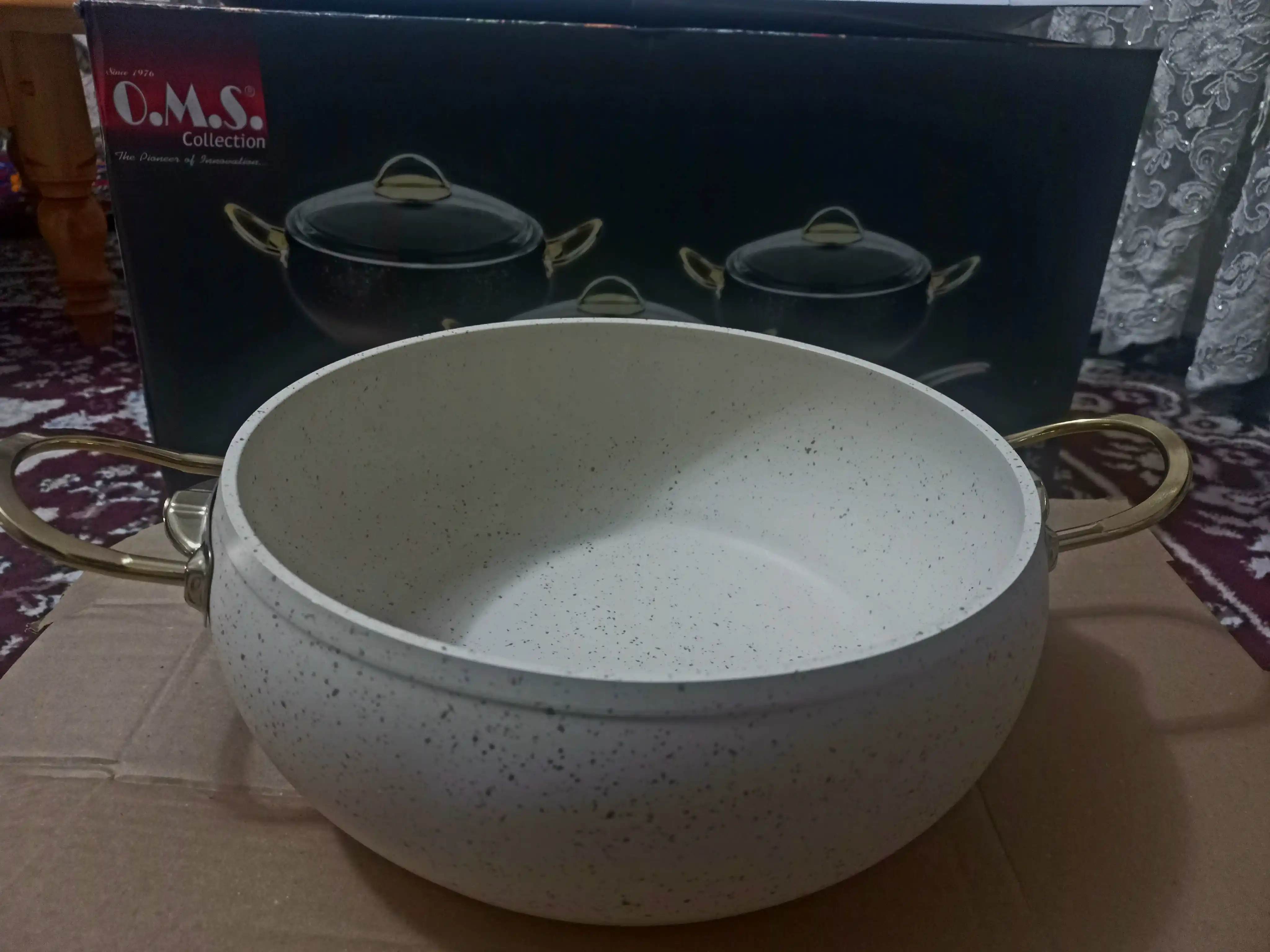 Кастрюля-жаровня O.M.S 3024 Granit Ultra 9 предметов 2.5/2.8/3.5/4.5/6.5L