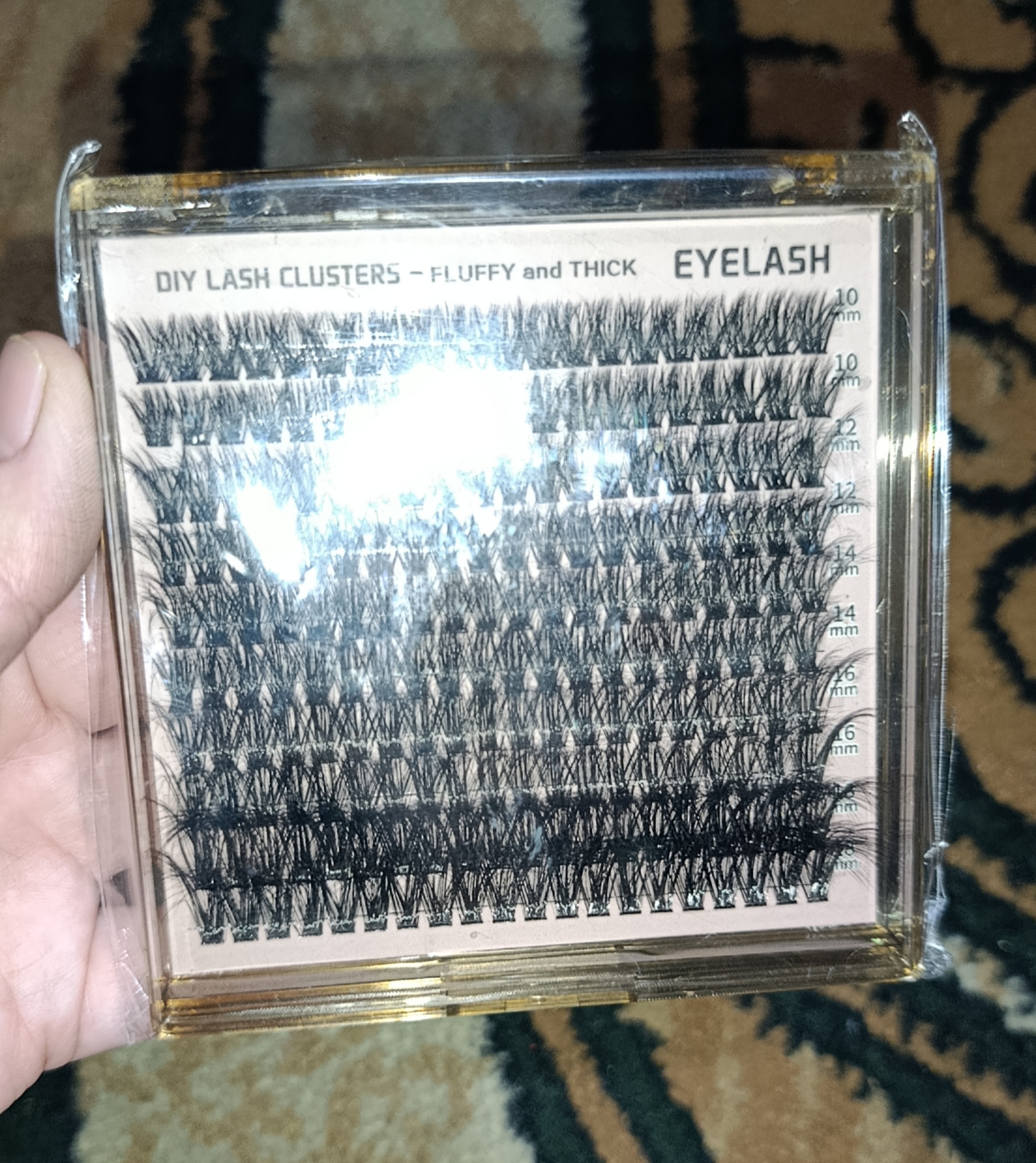 Ulama kipriklar, EYELASH 200D, uzun va egiluvchan, 190 dona