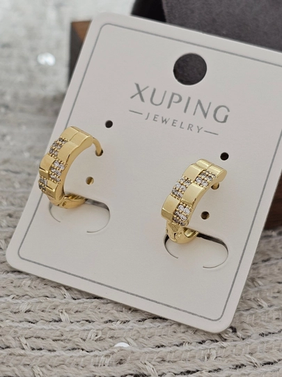 Золотого цвета серьги для женщин, бижутерия, Xuping — LESHOES-XUP002-БРОНЗ
