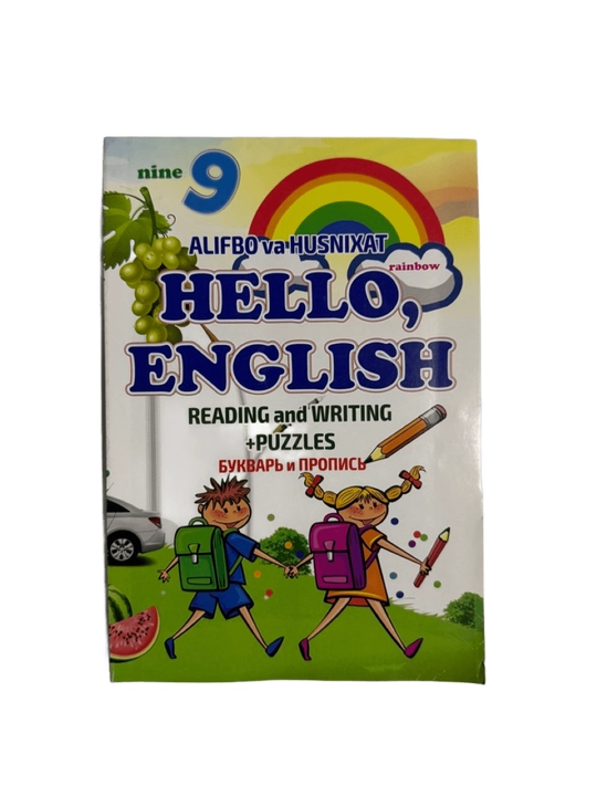 Hello,English Alifbo va Husnixat Буквар и Пропись - 