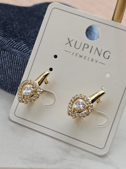 Золотого цвета серьги для женщин, бижутерия, Xuping — LESHOES-XUP002-МЕДН