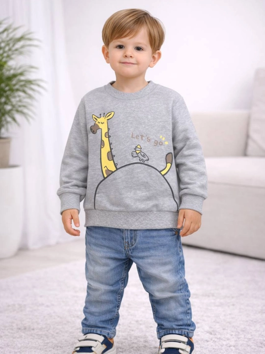Yengil junli o'g'il bolalar uchun trikotaj jumper - 