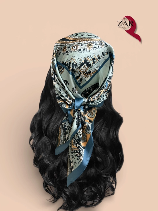Ayollar bandanasi, ro‘mol yumshoq, yoqimli atlasdan tayyorlangan, Xitoy, o‘lchami 67x67 sm