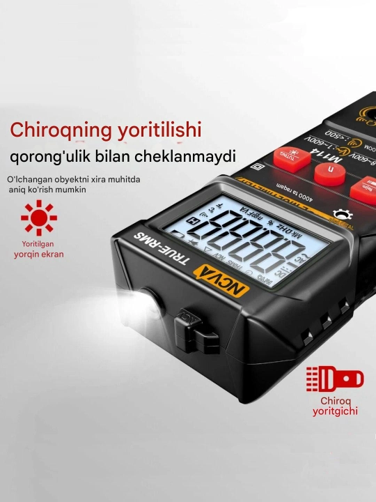 Raqamli avtomatik multimetr, tester, NCV