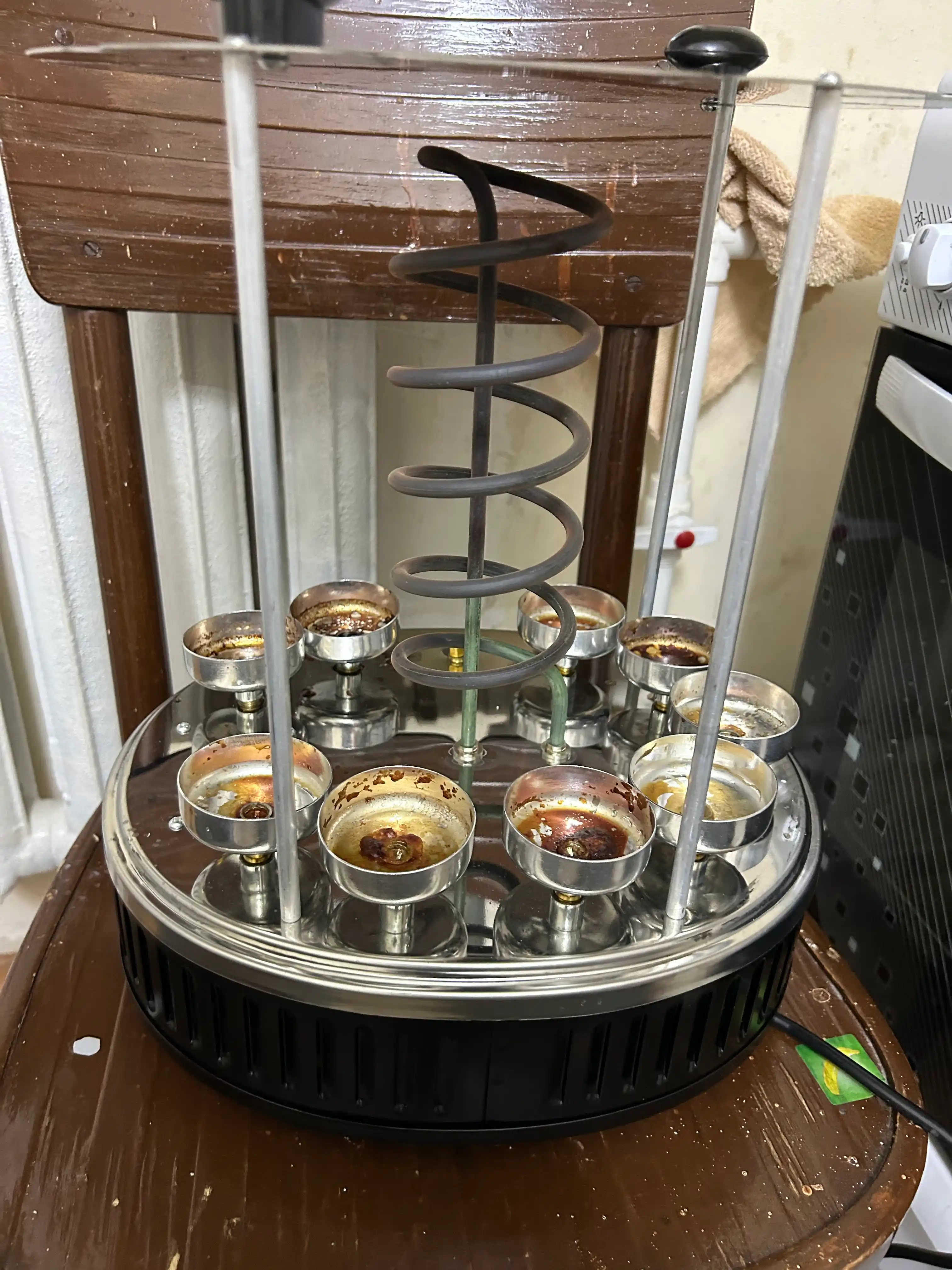 Elektr shashlik-barbekyu pishirgich 10 six-8  bilan, zanglamaydigan po‘lat korpus