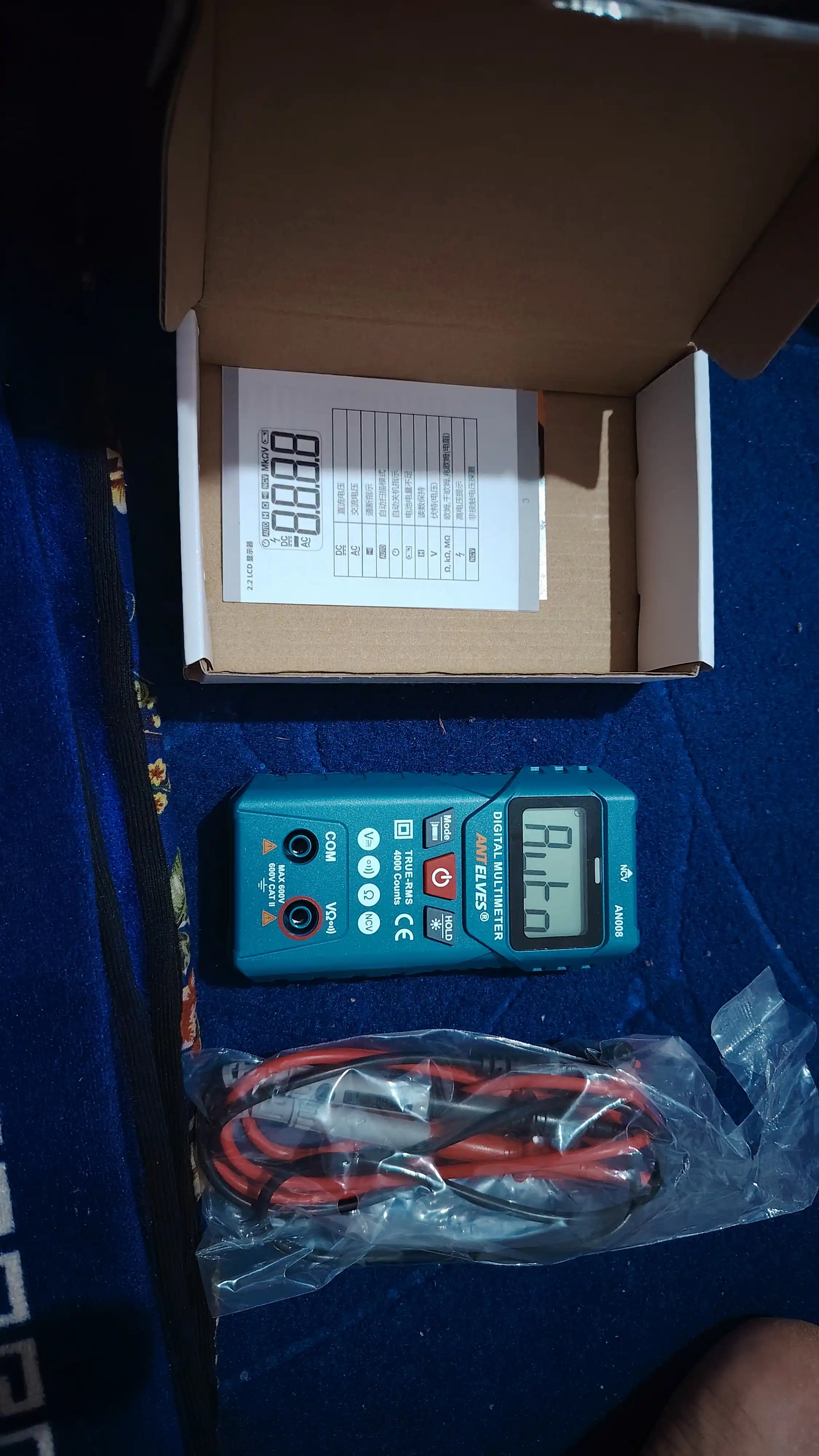 Raqamli avtomatik multimetr, tester, NCV