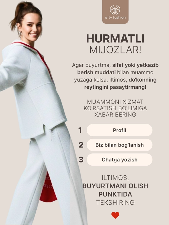 Ayollar sport kostyumi, futbolka va shim M–4XL — ELLY FASHION