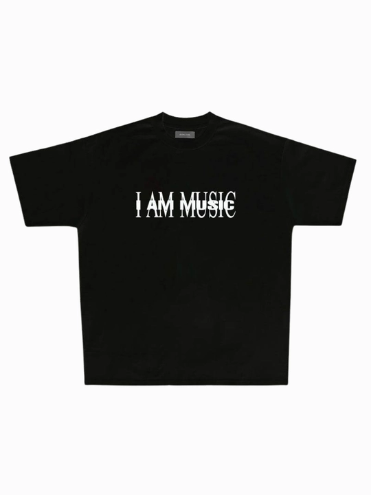 Oversize futbolka "I AM MUSIC", 100% paxta, Playboy carti - 