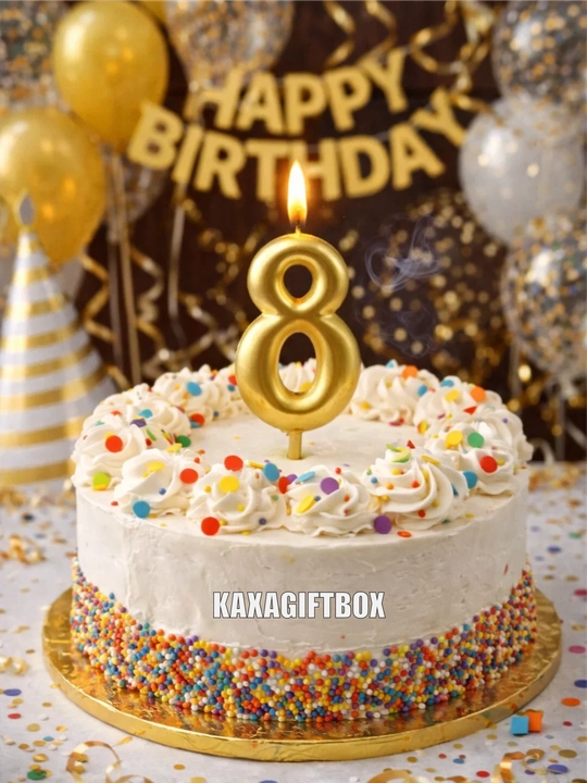 Tort uchun raqamli shamlar, 1, 2, 3, 4, 5, 6, 7, 8, 9, 0 raqamlar - 