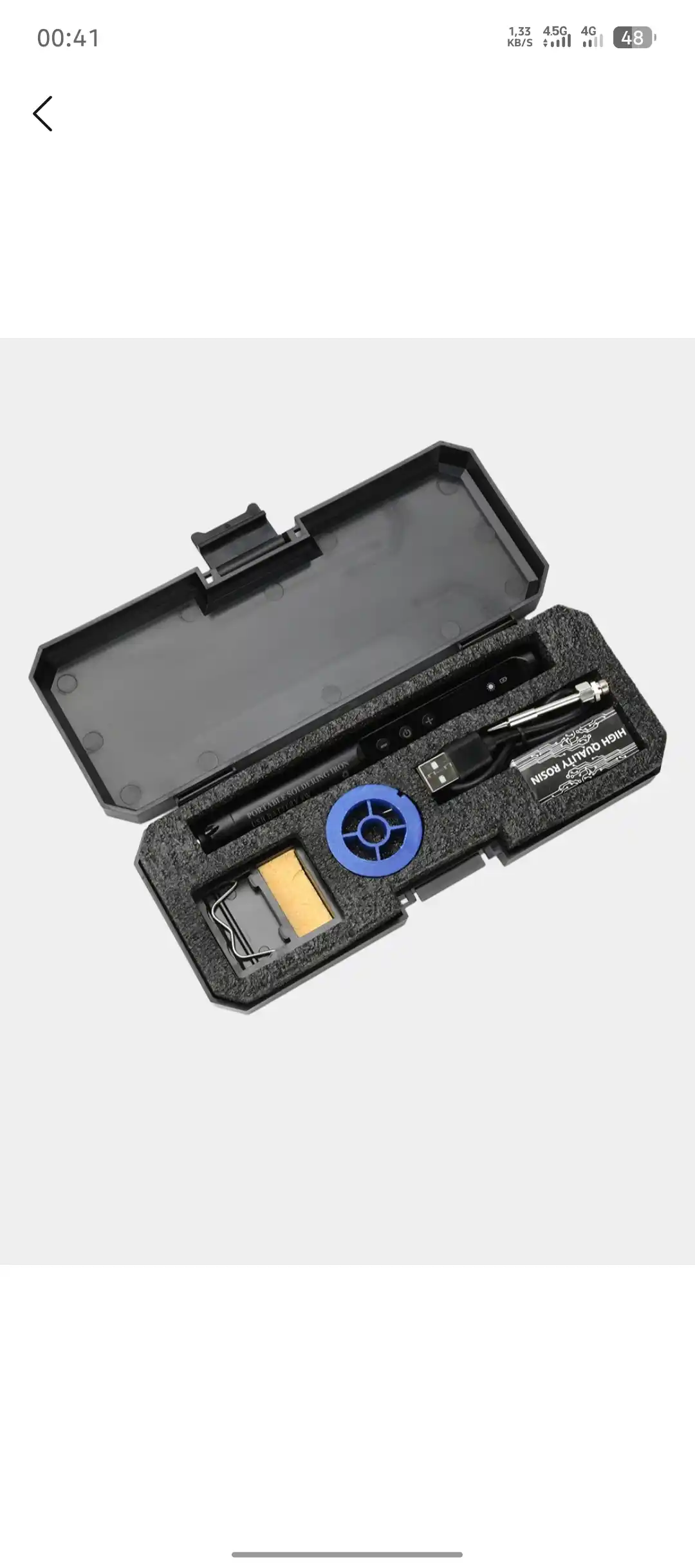 USB 5V simsiz payalnik to‘plami – 200–450°C, raqamli displey, 800 mA/s akkumulyatorli