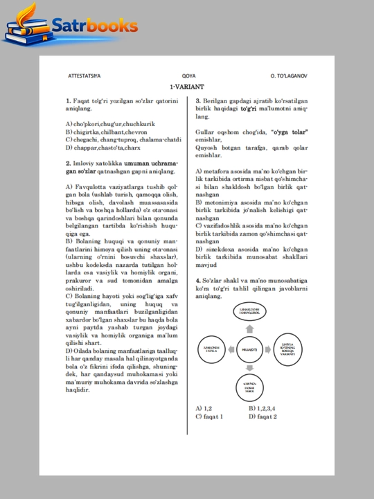 Ideal attestatsiya – Ona tili va adabiyot