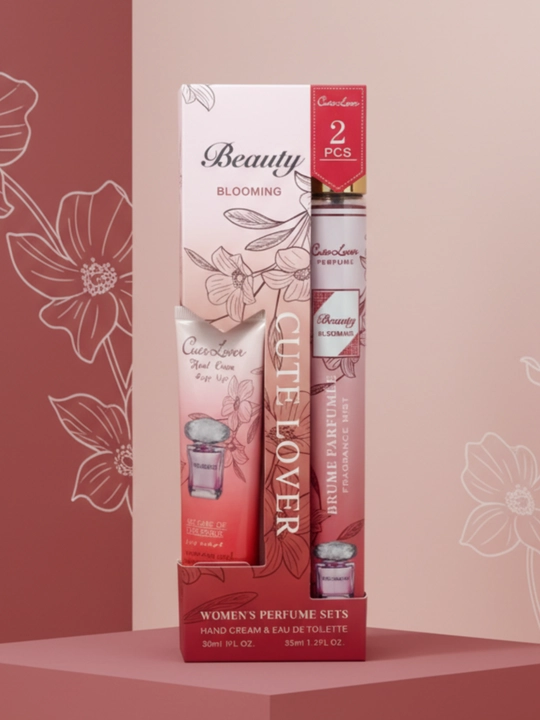 Blooming 2-in-1 parfyumeriya to'plami: Qo'l kremi (30 ml) va Eau de Toilette (35 ml)