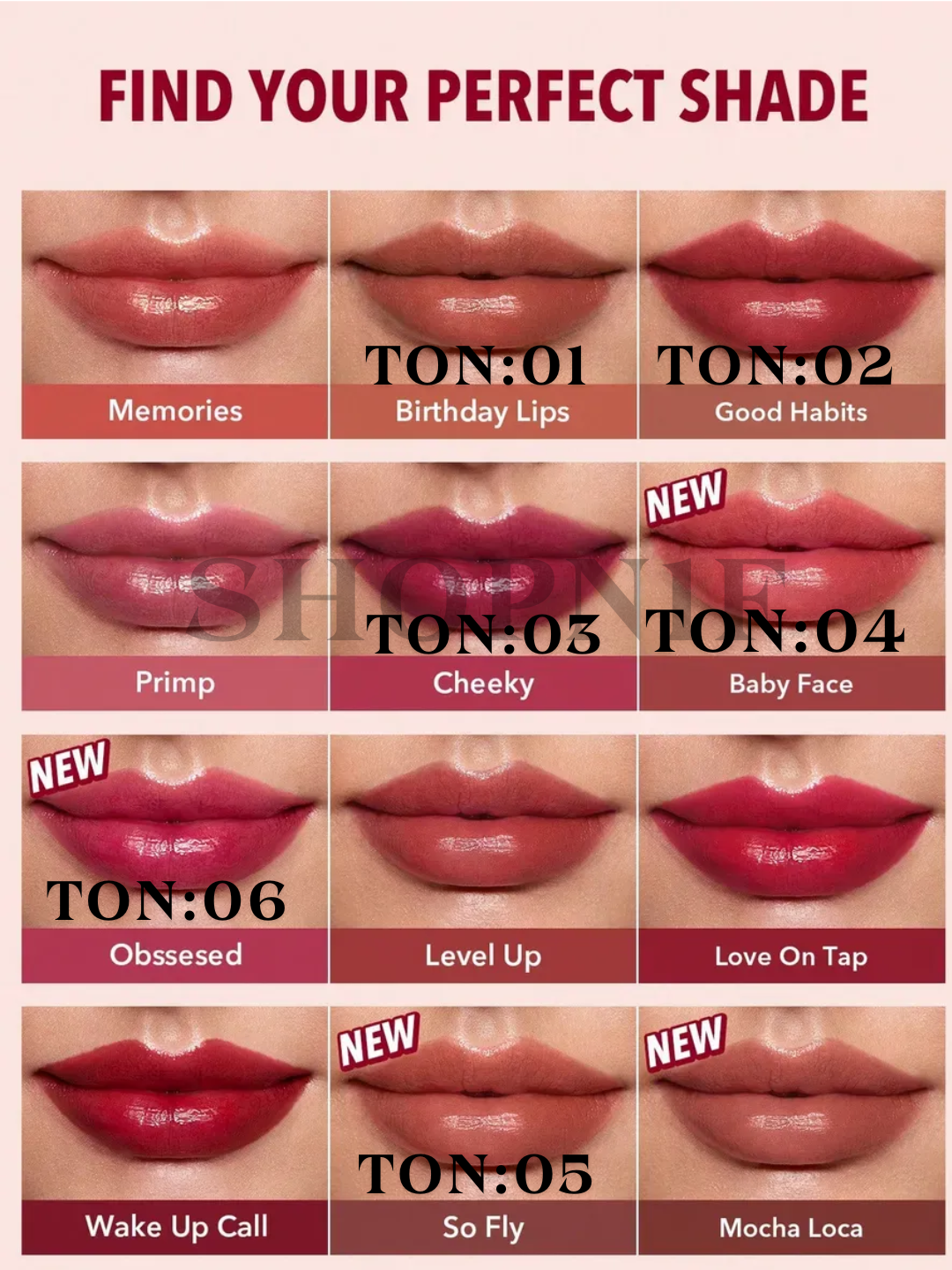 Sheglam Lip Tint & Cheek, стойкость 24 часа, увлажняющий, антипригарный
