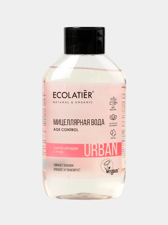 Вода Мицеллярная Для Снятия Макияжа Ecolatier, Цветок Орхидеи И Роза, 400 мл - 