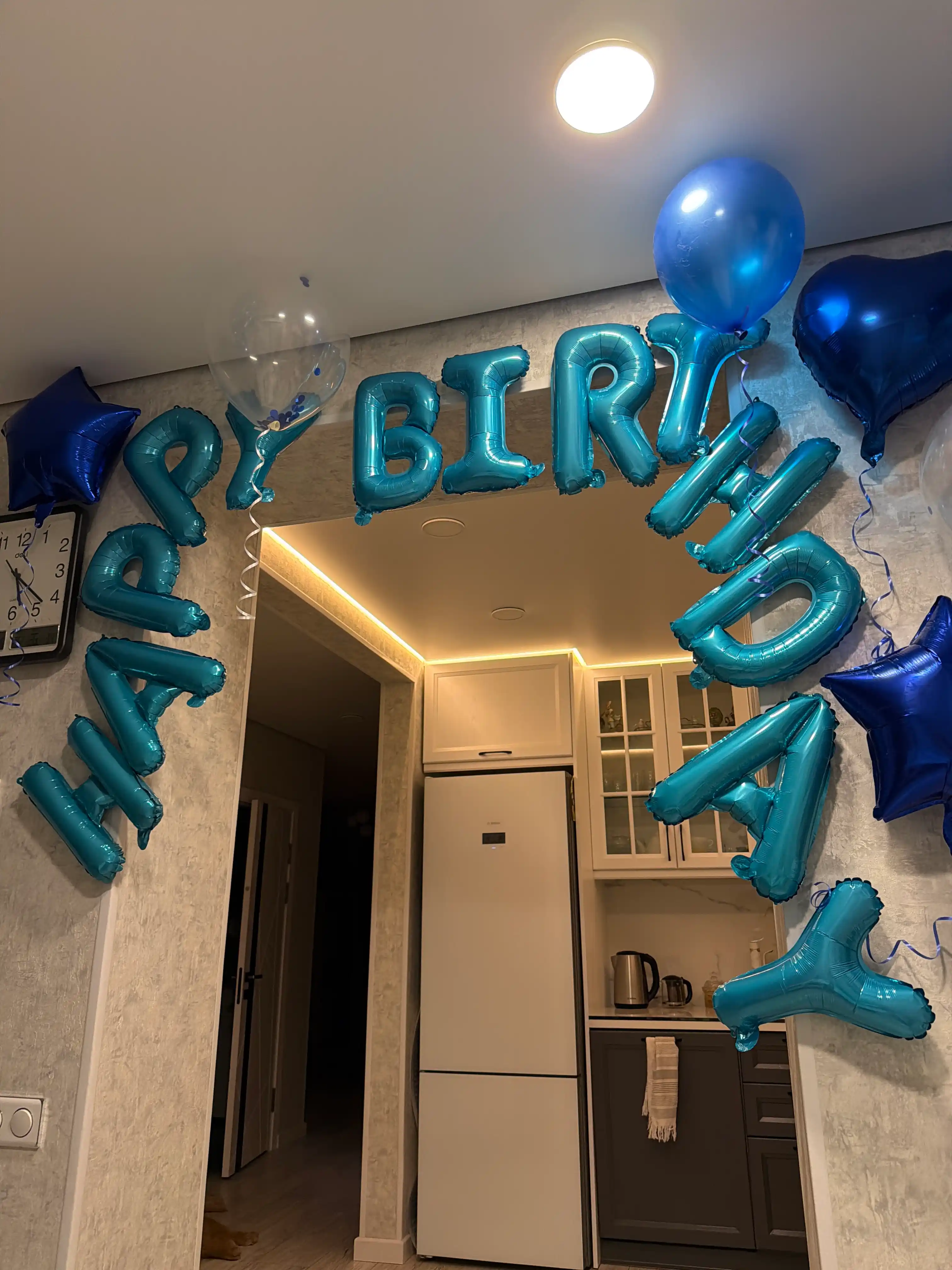 Шарики буквы "Happy Birthday" для дня рождения, надпись на стену