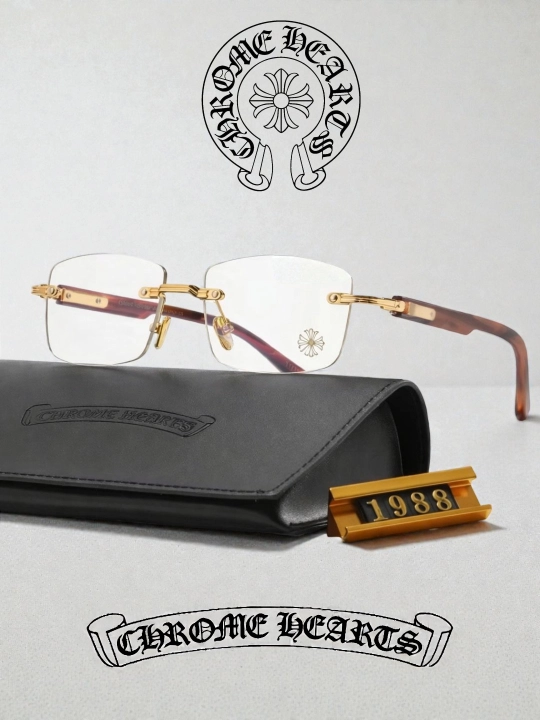 Очки Chrome hearts антибликовые унисекс подарок для мужчин женщин y2k подарок y 2 k готик - 