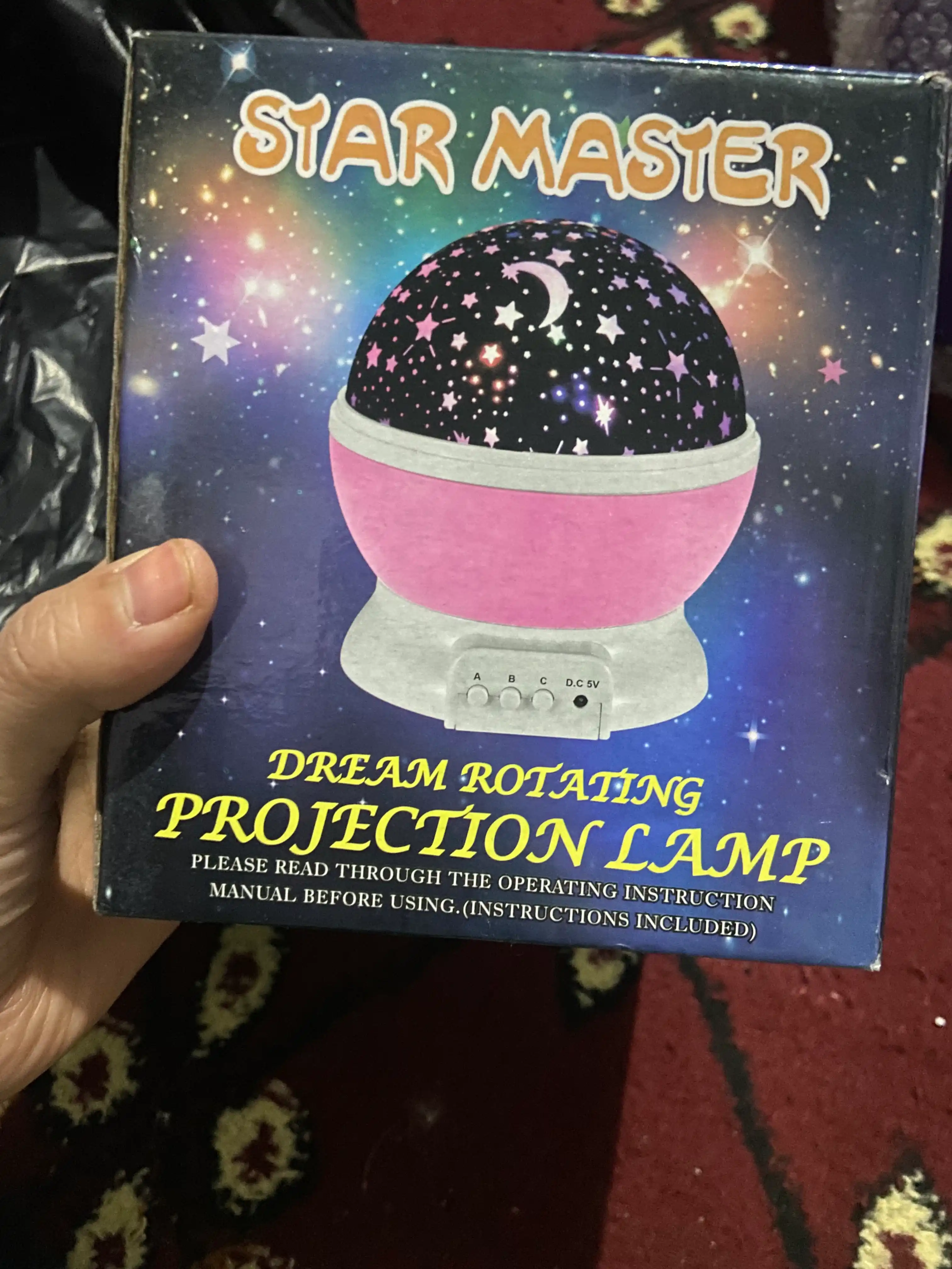 Детский ночник проектор, звездное небо Master Dream, шар вращающийся