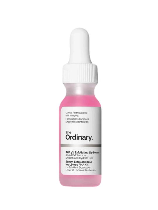 The Ordinary PHA 5% Exfoliating Lip Serum — 5% PHA bilan yumshoq lab serumi - 