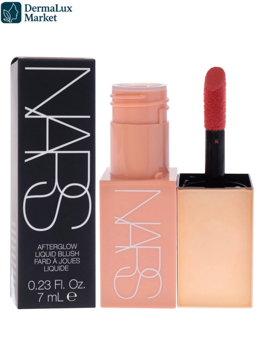 Yuz uchun suyuq rumyana NARS Afterglow Liquid Blush Brazen - tabiiy yaltirash,nam effektli