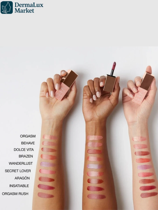 Yuz uchun suyuq rumyana NARS Afterglow Liquid Blush Brazen - tabiiy yaltirash,nam effektli