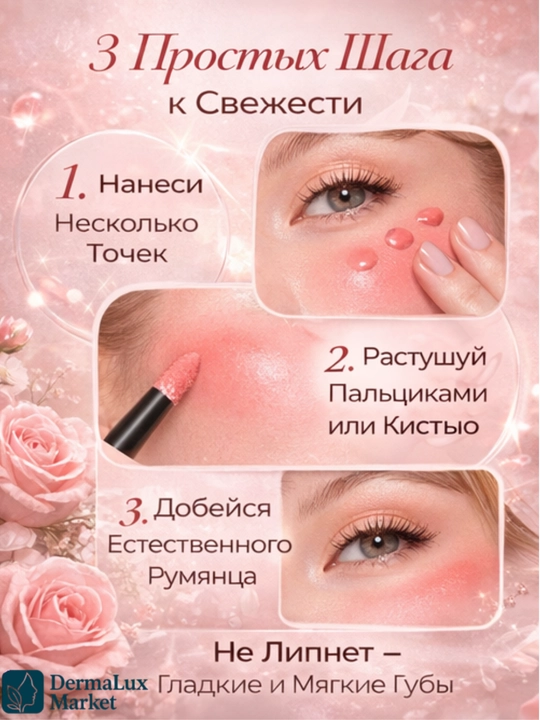 Yuz uchun suyuq rumyana NARS Afterglow Liquid Blush Brazen - tabiiy yaltirash,nam effektli
