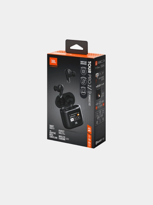 Наушники беспроводные JBL Tour pro 2 вакуумные Bluetooth 5.3 вакуумные черные