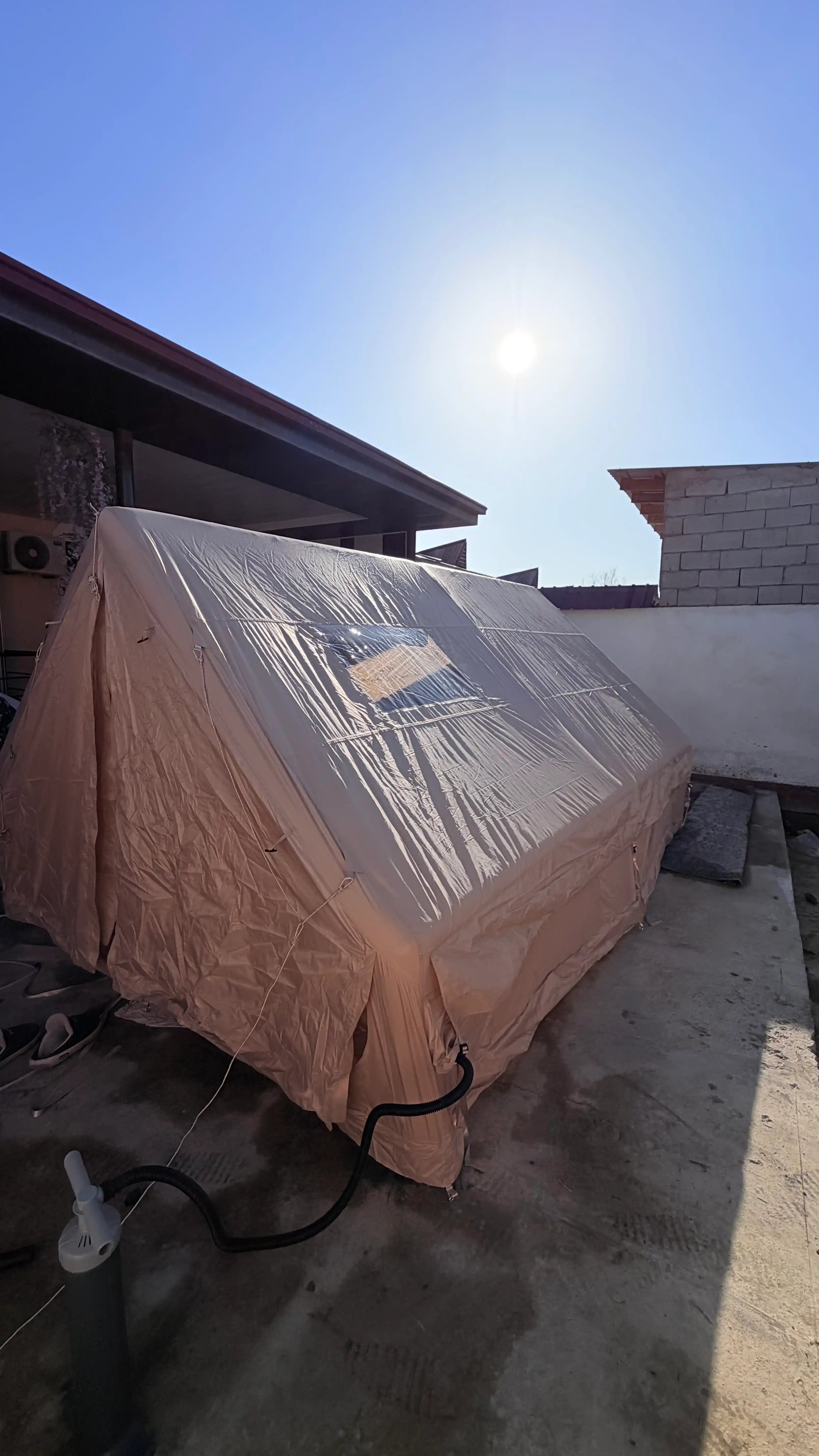 Puflanadigan lager chodiri оlchamlari: 300 × 400 × 200 sm