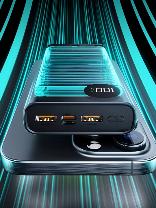 Tashqi Power Bank batareyasi 20000mA 66-22.5W, tez zaryadlanadi