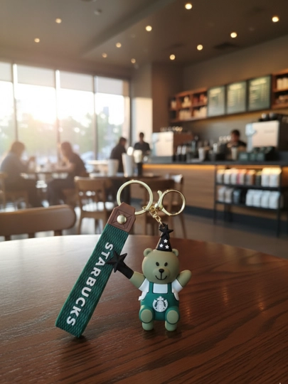 Стильный и милый брелок Starbucks — идеальный аксессуар для любителей кофе — GIFTS24-STARBUCKS-ЗЕЛХАКИ